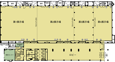 西展示館 1階 平面図